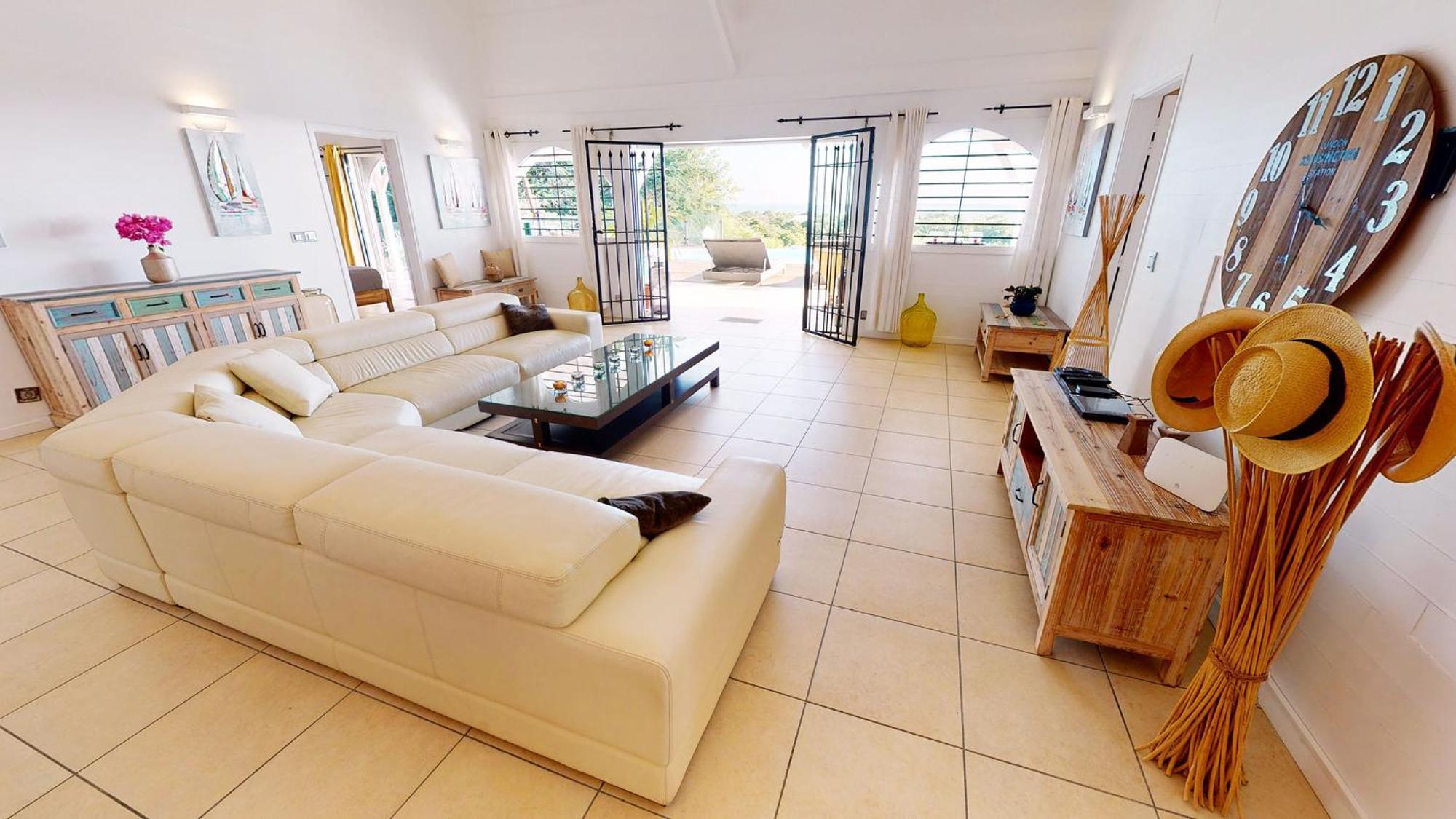 Villa Deluxe L'Hacienda Villa Vue Mer 180 Piscine Jacuzzi Proche Plage Marina Golf Pointe Des Chateaux Et Casino Jardin Clos Voyage Durable Saint-Francois  Pokój zdjęcie