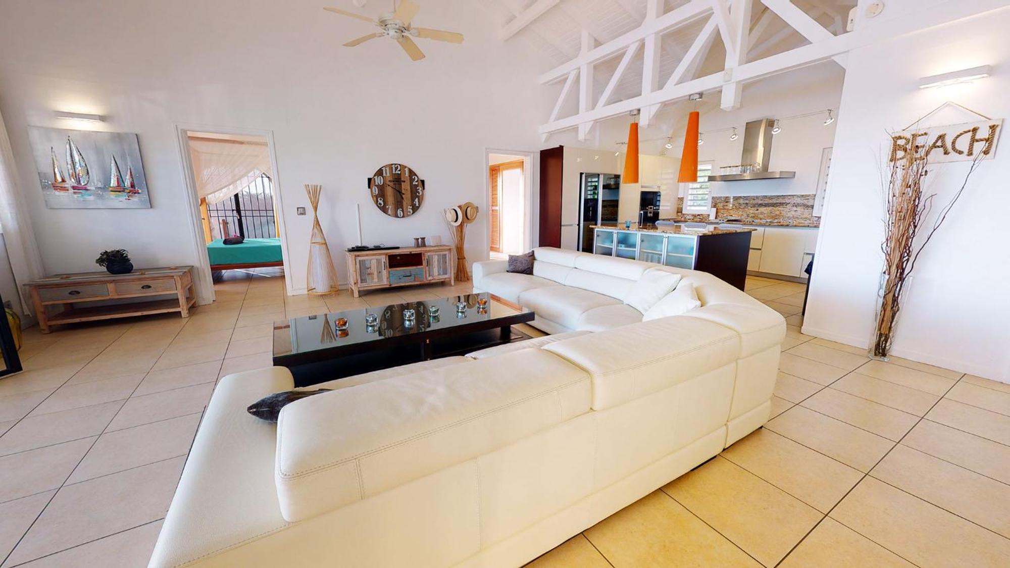 Villa Deluxe L'Hacienda Villa Vue Mer 180 Piscine Jacuzzi Proche Plage Marina Golf Pointe Des Chateaux Et Casino Jardin Clos Voyage Durable Saint-Francois  Pokój zdjęcie